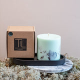 Hand-made Soy Wax Candle with Forest Scent - Mint Green