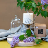 Hand-made Soy Wax Candle with Lavender Scent - White