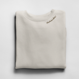 Embroidered Collar Organic Cotton Sweatshirt