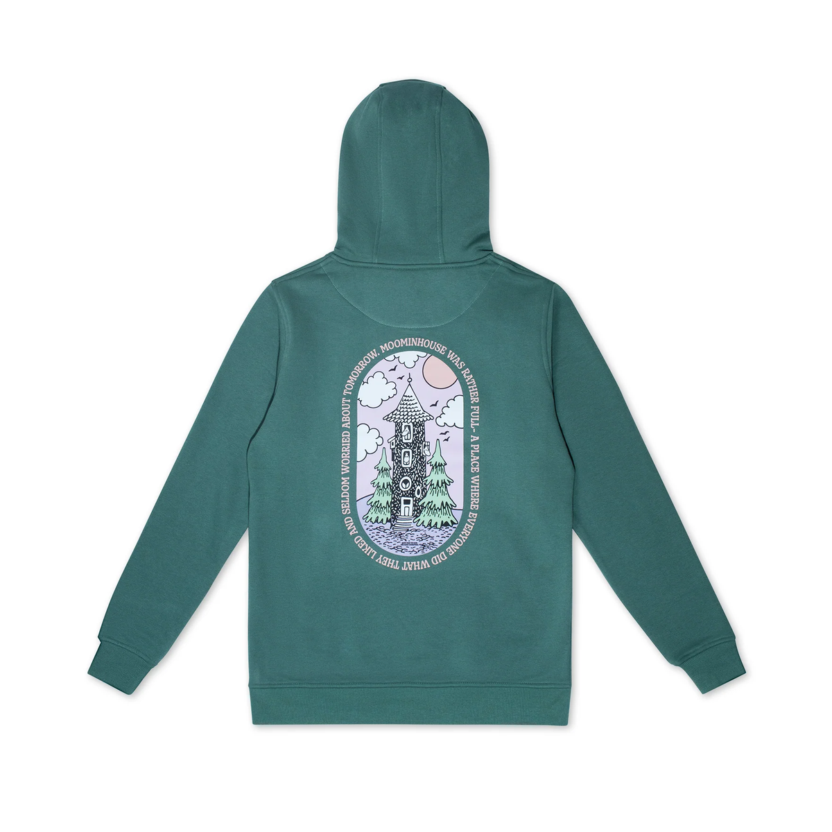 Organic Premium Hoodie Moominhouse - Green
