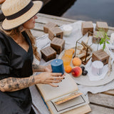 Hand-made Soy Wax Candle with Amber Scent