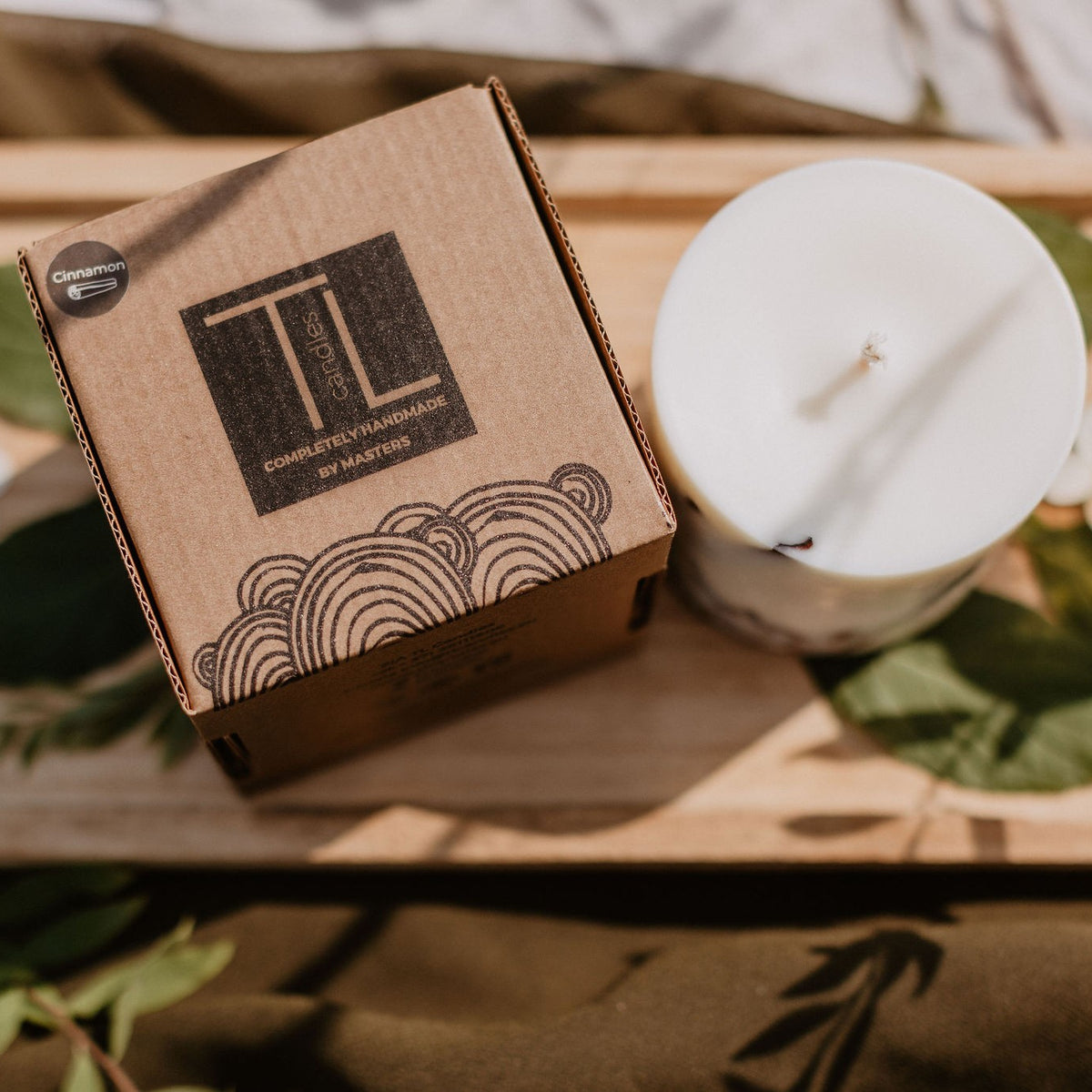 Hand-made Soy Wax Candle with Lavender Scent - Purple