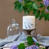 Hand-made Soy Wax Candle with Lavender Scent - White