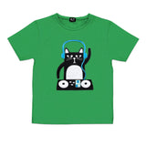 Kids DJ Cat T-Shirt