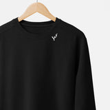 Embroidered Collar Organic Cotton Sweatshirt 